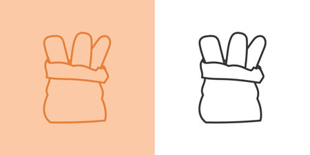 Illustration bag bread baguetteのイラスト素材