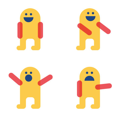 Illustration cartoon flat 2d abstractのイラスト素材