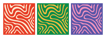 Design template liquid trippy bold vibrantのイラスト素材