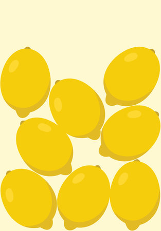 Design wall art lemon stackのイラスト素材