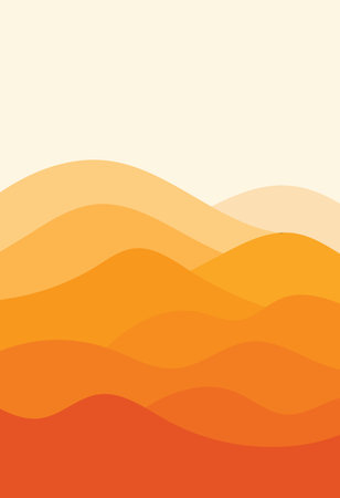 Design wave nature desert uniqueのイラスト素材