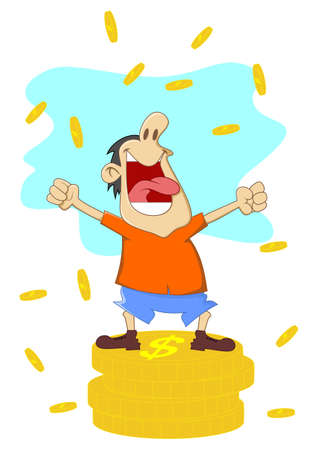 illustration of funny car orangeの写真素材