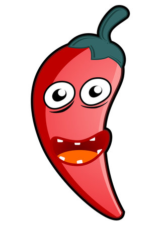 illustration of chili very spicy and hotの写真素材