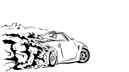 car driftのイラスト素材