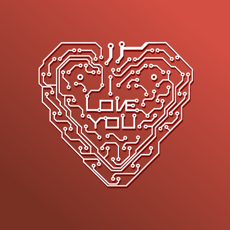 Heart Background i love youのイラスト素材