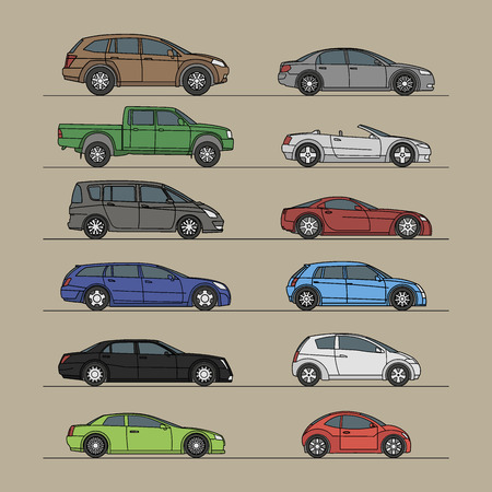 car icon set vector illustrationのイラスト素材