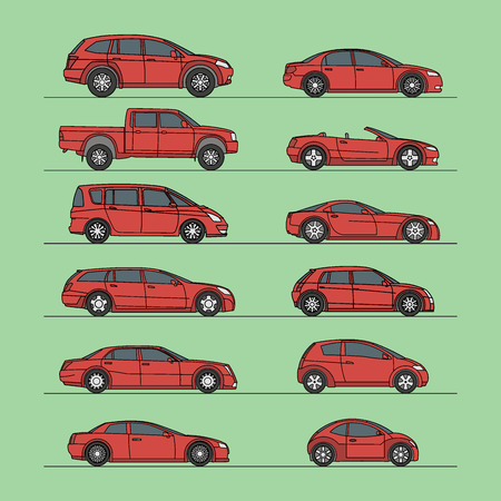car icon set vector illustrationのイラスト素材