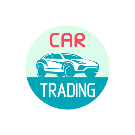 Car Trading emblem Template Design Vector illustrationのイラスト素材