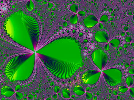 Abstract fractal background, computer-generated illustration.の写真素材