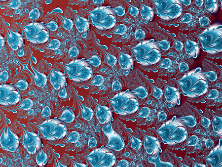 Abstract fractal background, computer-generated illustration.の写真素材