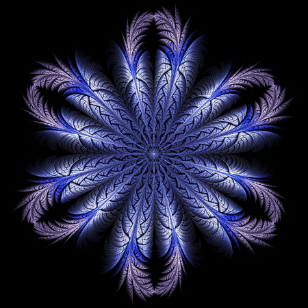 Abstract fractal background, computer-generated illustration.の写真素材