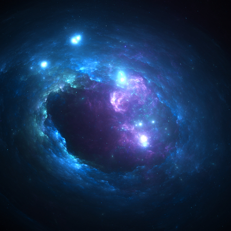 Abstract fractal background, computer-generated illustration.の写真素材