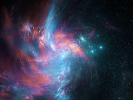 Abstract fractal background, computer-generated illustration.