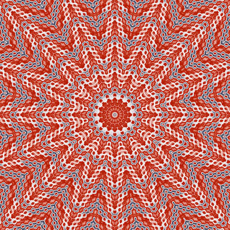 Abstract fractal mandala, computer-generated illustration.