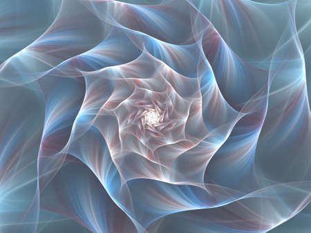 Abstract fractal spiral background, computer-generated illustration.
