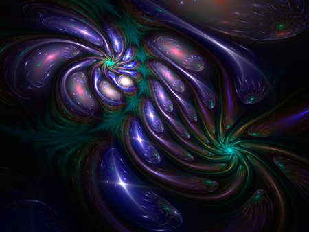 Abstract fractal background, computer-generated illustration.