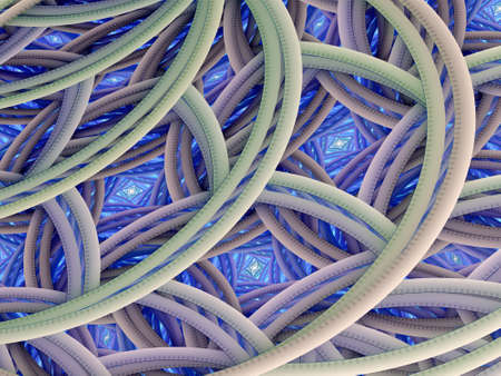 Abstract fractal background, computer-generated illustration.