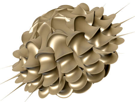 Abstract fractal background, computer-generated 3D illustration.