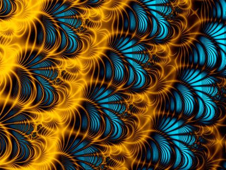 Abstract fractal background, computer-generated illustration.の写真素材