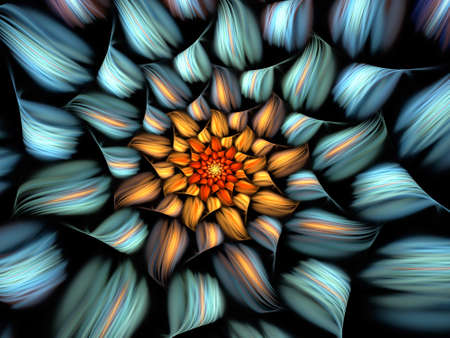 Abstract fractal background, computer-generated illustration.