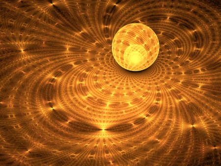 Abstract fractal background, computer-generated illustration.の写真素材