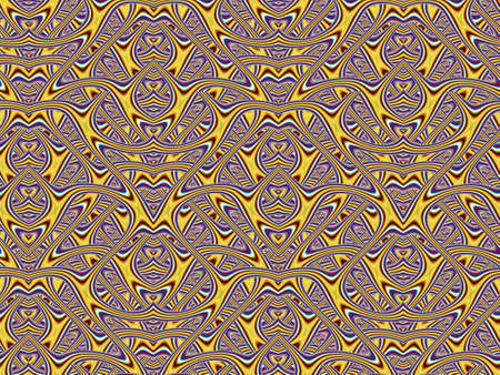 Abstract fractal geometric pattern, computer-generated illustration.