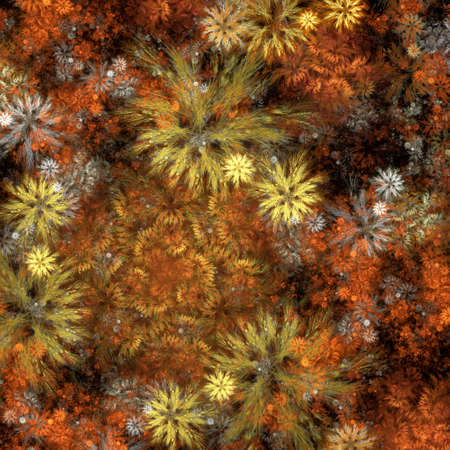 Abstract fractal background, computer-generated illustration.の写真素材