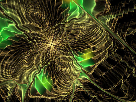 Abstract fractal background, computer-generated illustration.の写真素材