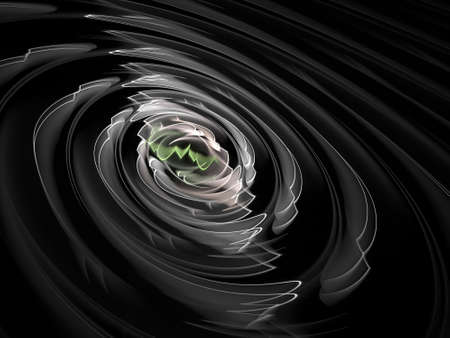 Abstract fractal spiral background, computer-generated illustration.の写真素材