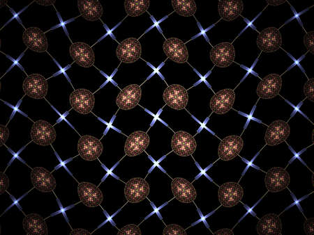 Abstract fractal geometric pattern, computer-generated illustration.