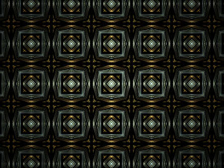 Abstract fractal geometric pattern, computer-generated illustration.