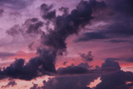beautiful sunset is in sky