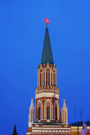 building of Moscow Kremlin on the Red area, Russiaの写真素材