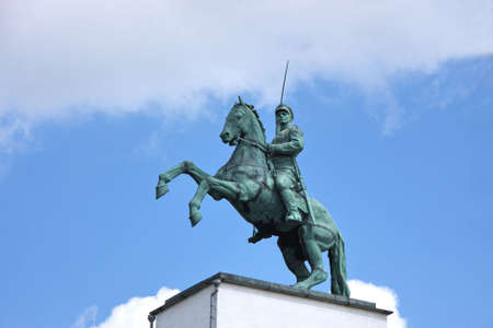 monument to the cossack in city Volgodonsk, Russiaの写真素材