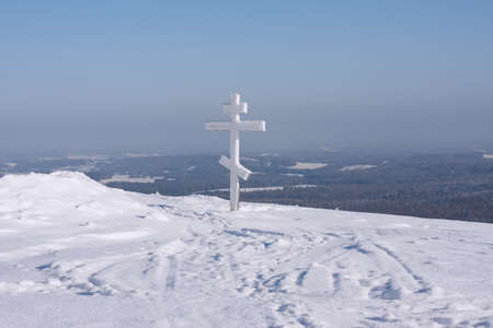 snow-bound crossの写真素材
