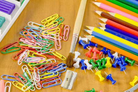 bright school belonging, office commodities