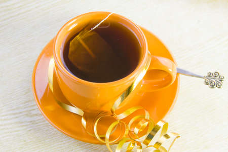 cup with teaの写真素材