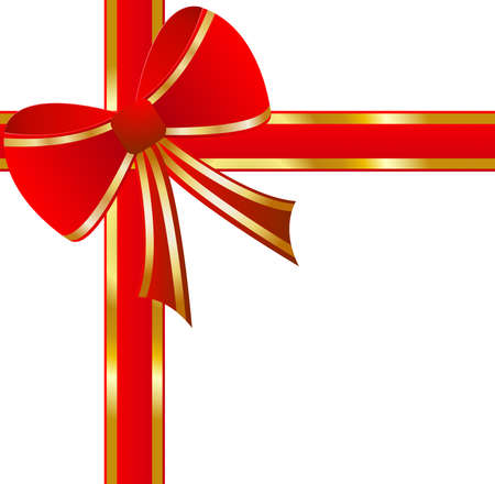 abstract background  with a red bow and  mestome for text,  vector  illustrationのイラスト素材