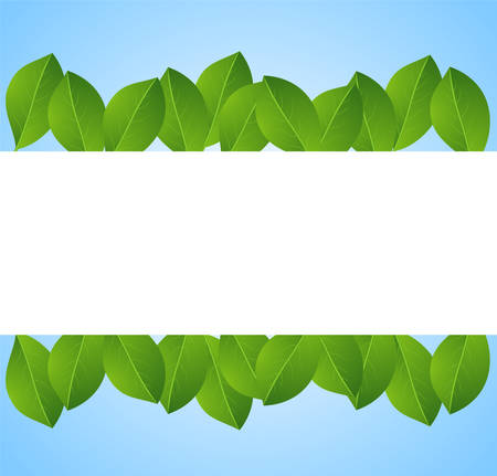  design with green leaves,  vector  illustrationのイラスト素材