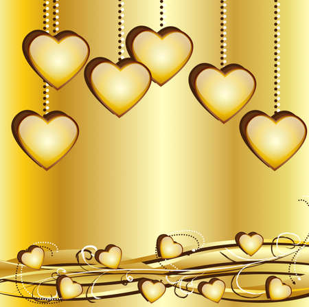 Festive background with hearts to the day of saint Valentinのイラスト素材