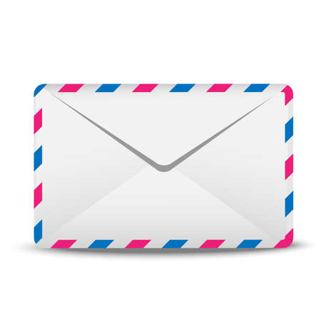 envelope air on a white background,  vector  illustrationのイラスト素材