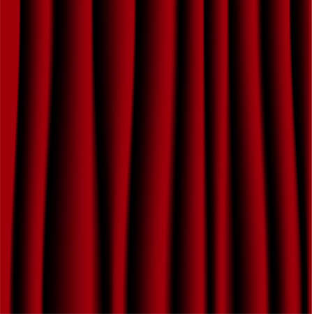 brightly red curtain, a background for design,  vector  illustrationのイラスト素材