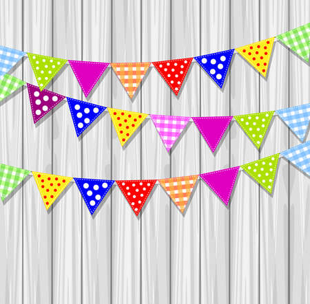 festive small flags のイラスト素材