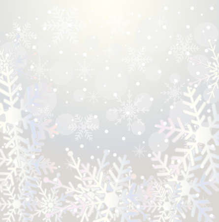 festive christmas background with snowflakes,  vector  illustrationのイラスト素材