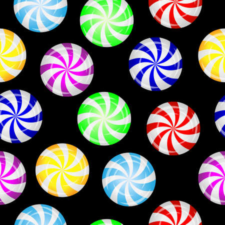 Seamless background with candies, vector illustrationのイラスト素材