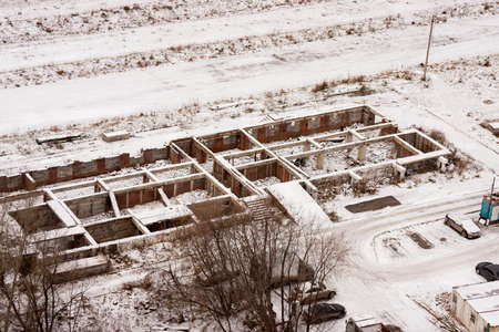 Perm, Russia-October 31,2015: the City of Perm, Construction, Industrial areaのeditorial素材