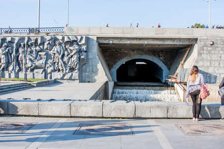 Yekaterinburg, Russia - September 24.2016: Bas 'Epic Ural' on Plotinkaのeditorial素材