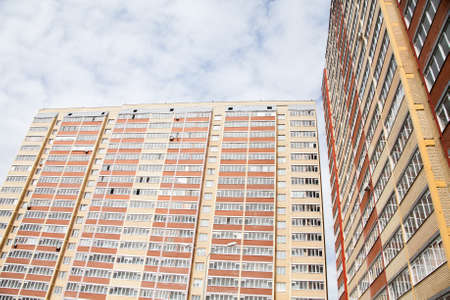 Perm, Russia - Residential new high-rise buildings in a modern areaのeditorial素材
