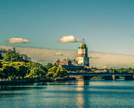 Vyborg Castle Of Saint Olaf. Vyborg. Sunny summer dayのeditorial素材