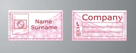 Business card for business womenのイラスト素材